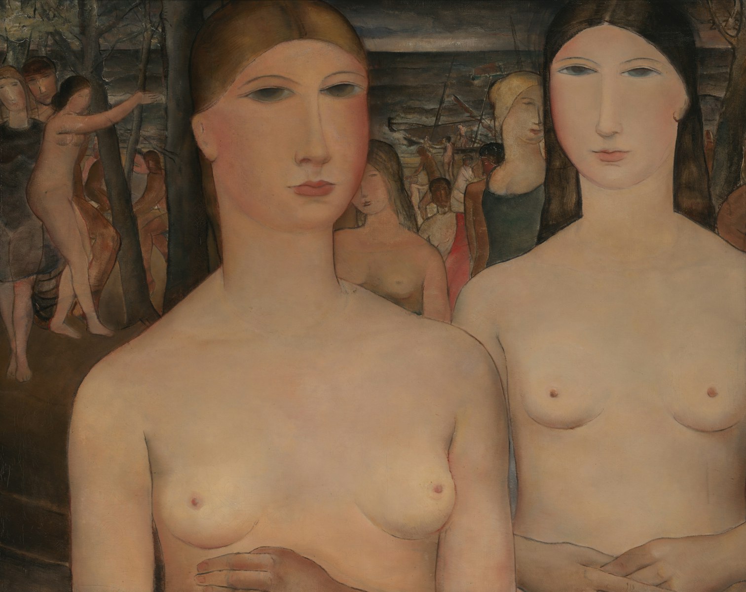 Paul Delvaux, Femmes devant la mer, Francis Maere Fine Arts
