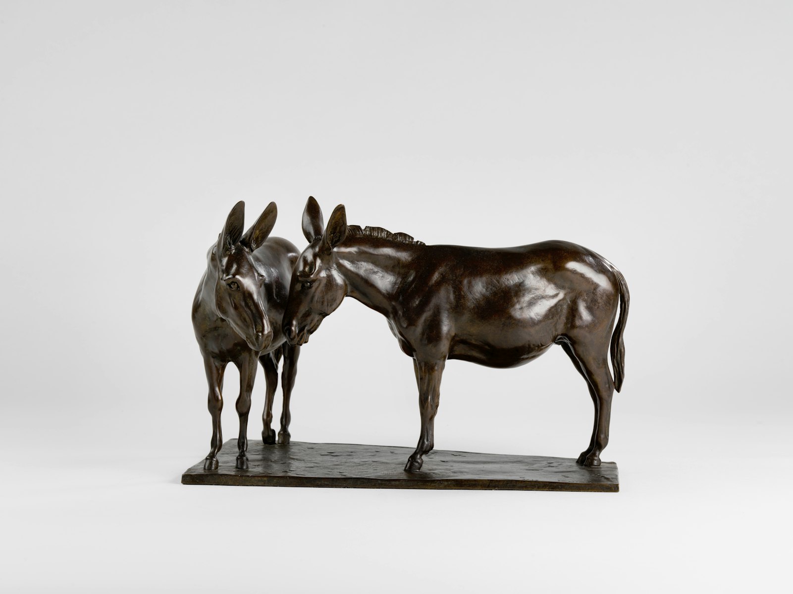 Jonathan Knight, Animalier, United Kingdom, Bronze, Two Donkeys